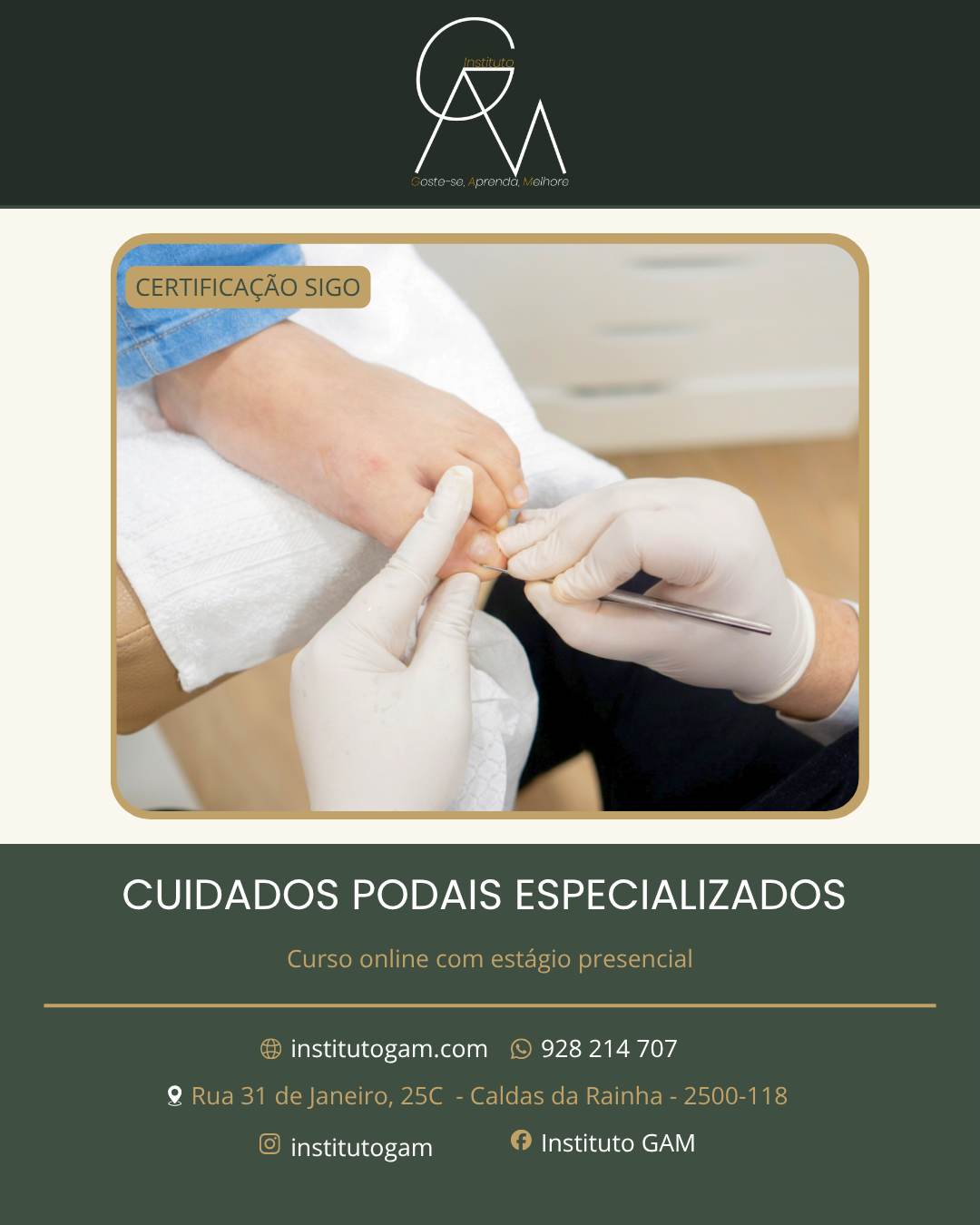 Curso Técnico-Profissional em Cuidados Podais Especializados
